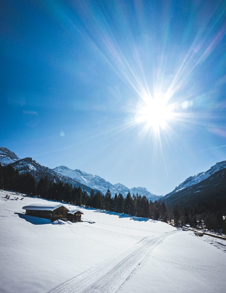Langlaufloipe im Winterurlaub in Wagrain-Kleinarl, Salzburger Land